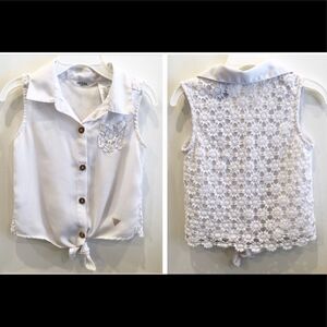 White buttons down shirt